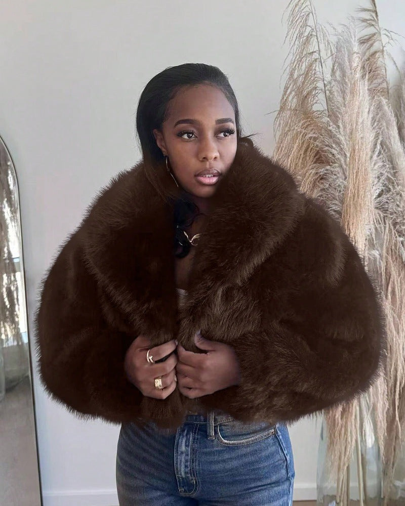 Thickened Imitation Fox Fur Popular High Quality Coats