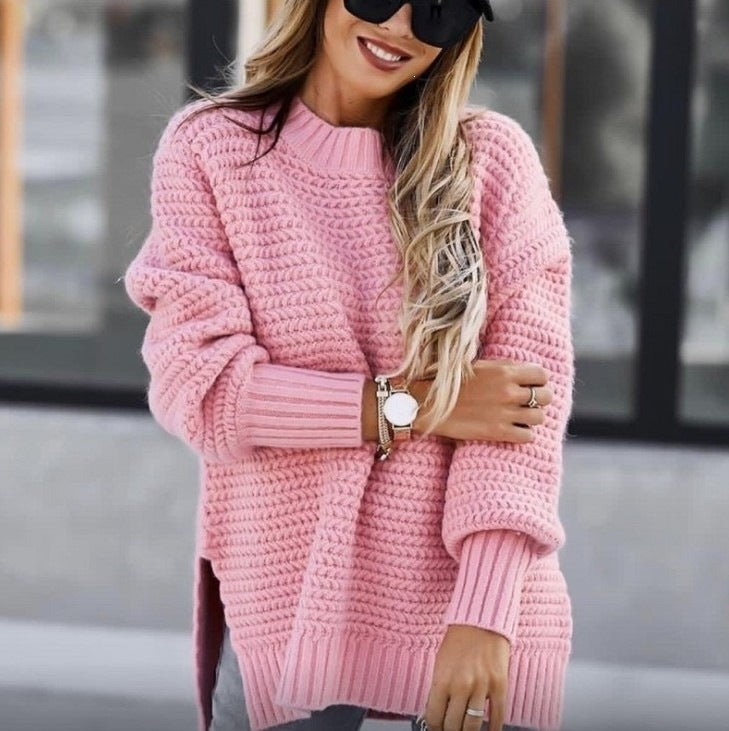 Women's Loose Lazy Style Long Sleeve Pullover Women's Sweater