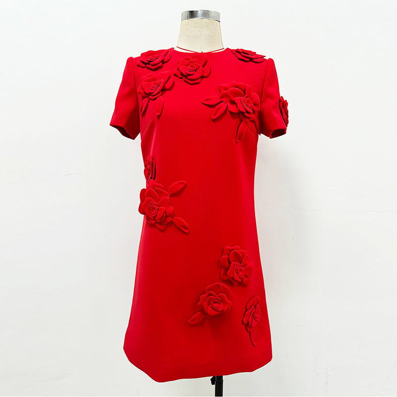 Popular Attractive Fashion Three-dimensional Flower Sleeve Shorts