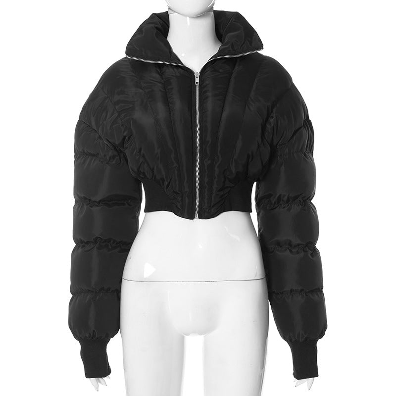 Women's Winter Solid Color Warm Bread Coats