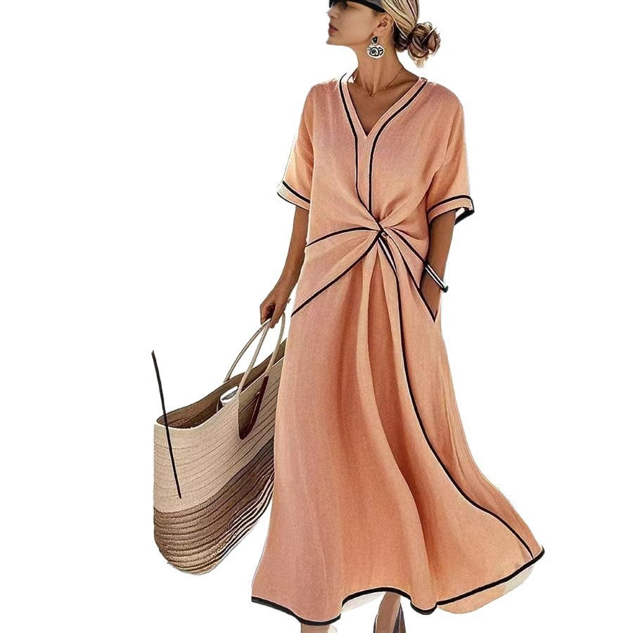 Summer Bohemian Style Elegant Temperament Commute Dress