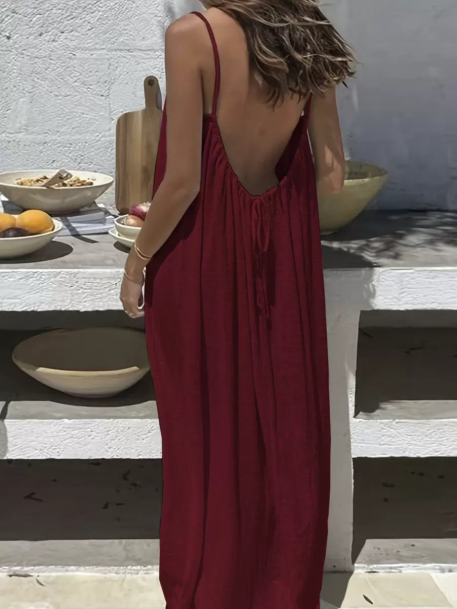 Women's Loose Casual Summer With Suspenders High-grade Dress