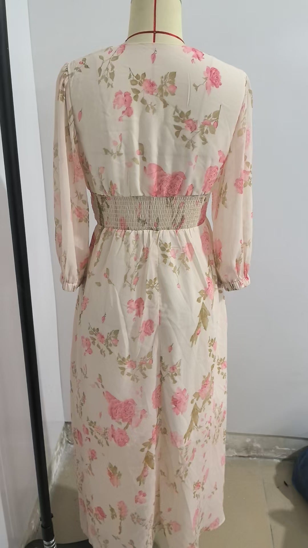 Women's Long-sleeved Digital Printed Long Dress Dresses