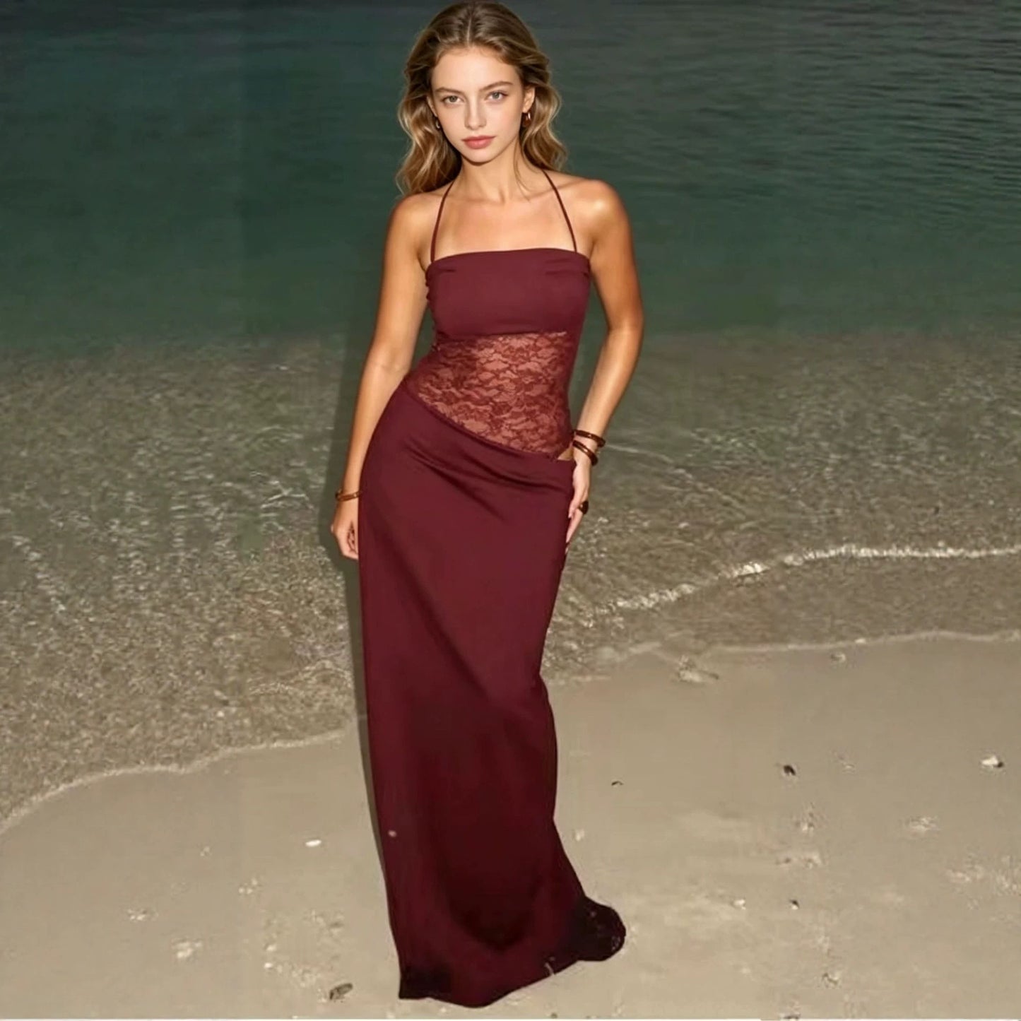 Women's Summer Bare Midriff Slim Fit Sexy Camisole Dress