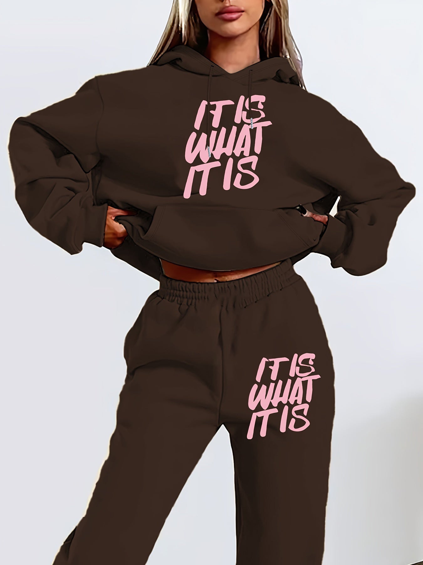 Women's Letter Printed Simple Autumn Long Sleeve Suits