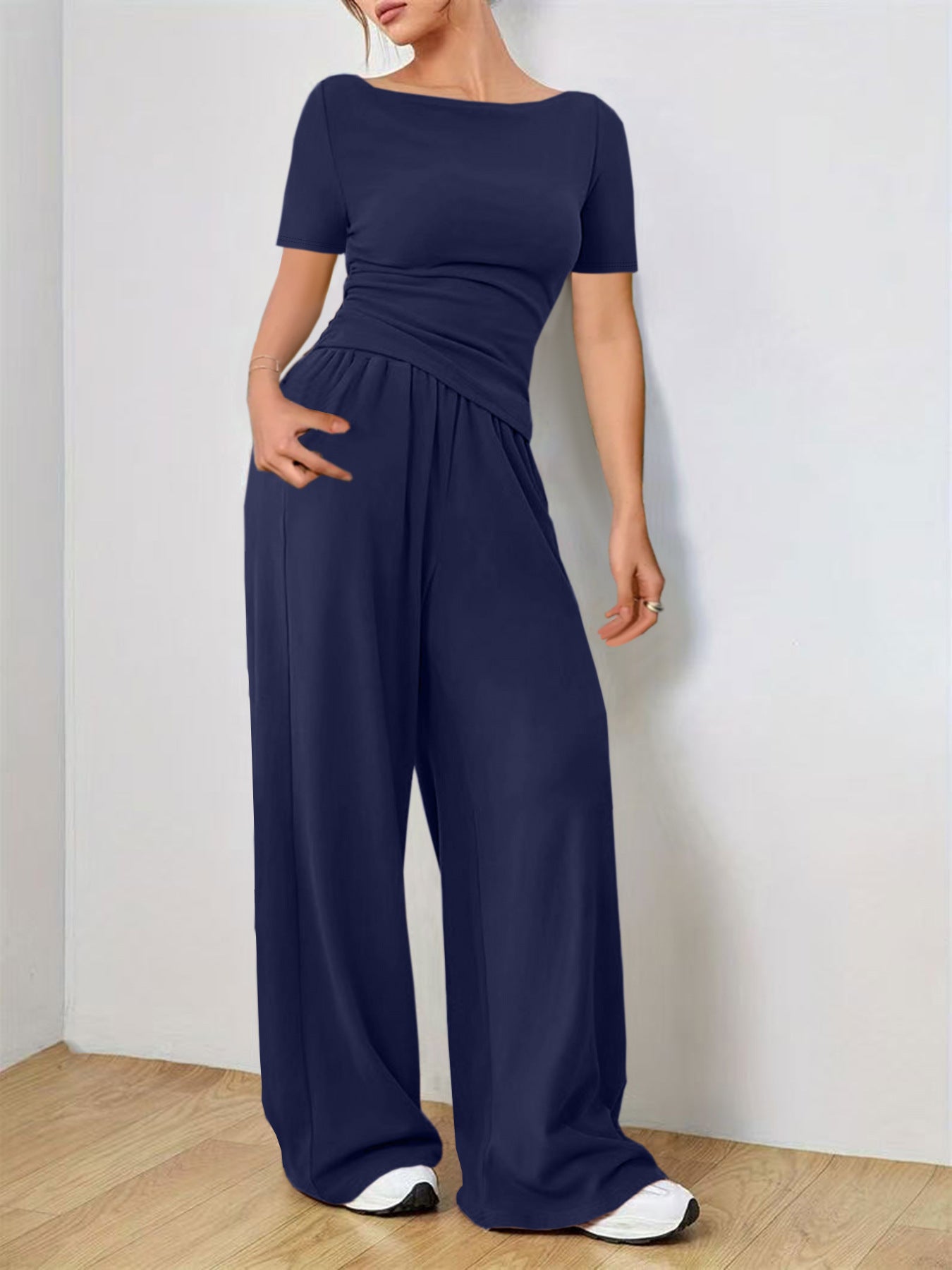 Women's Loose Two-piece Set Soft Glutinous Style Cover Suits