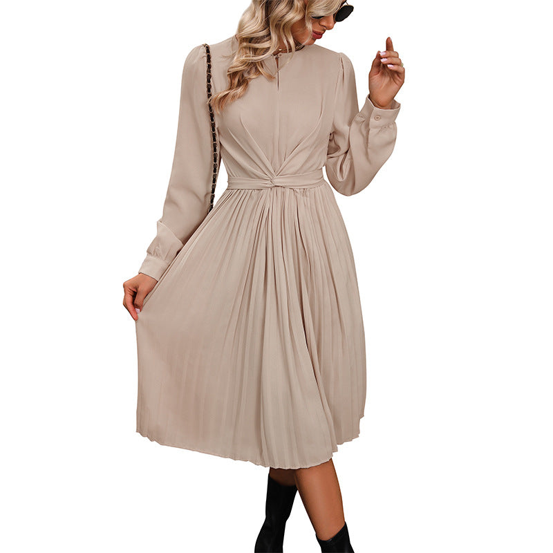 Commute Leisure Simple Style Solid Color Dresses