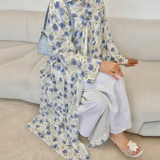 Durable Pure Beautiful Printed Design Chiffon Dresses
