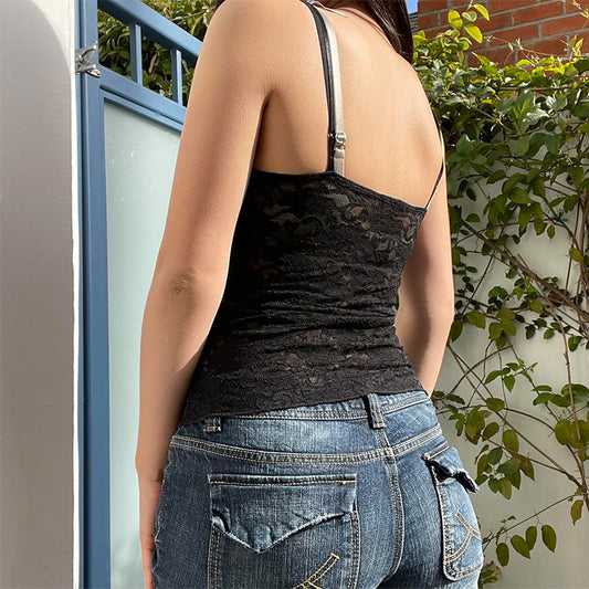 Women's Sexy Tight Bow Suspenders Bottoming Shirt Tops