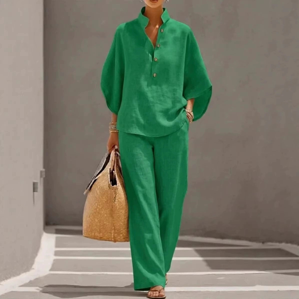 Pretty Women's Cotton Linen Shirt Urban Suits