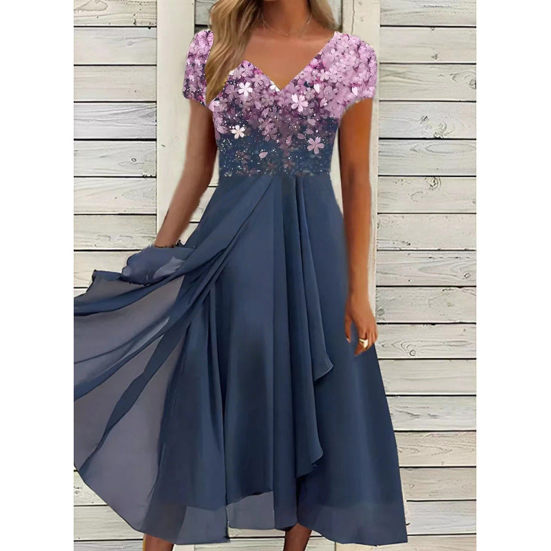 Women's Summer Urban Casual Fashion Chiffon Dress