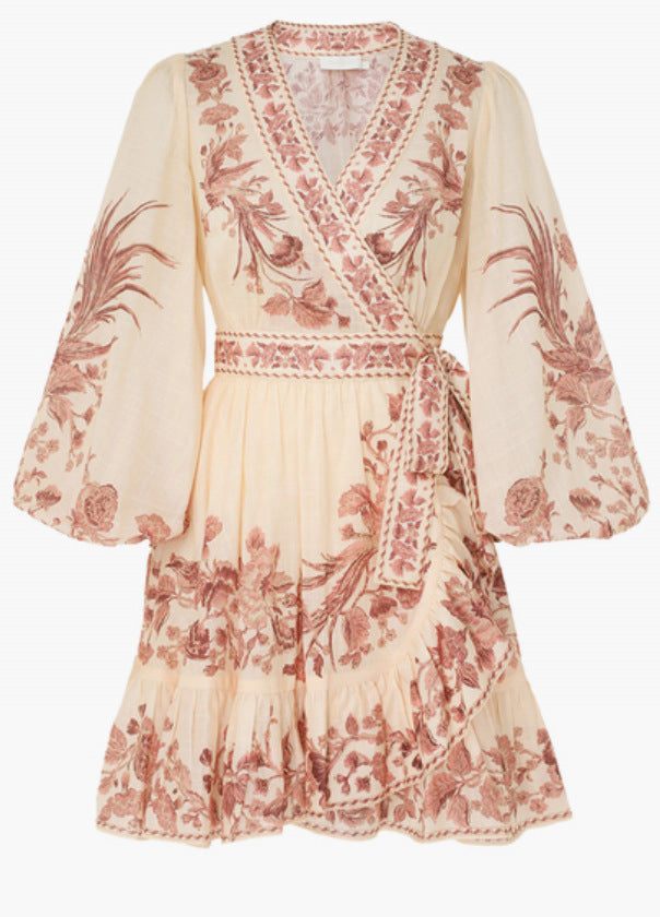 Classic Fashionable Printed Long Sleeve Dress Dresses