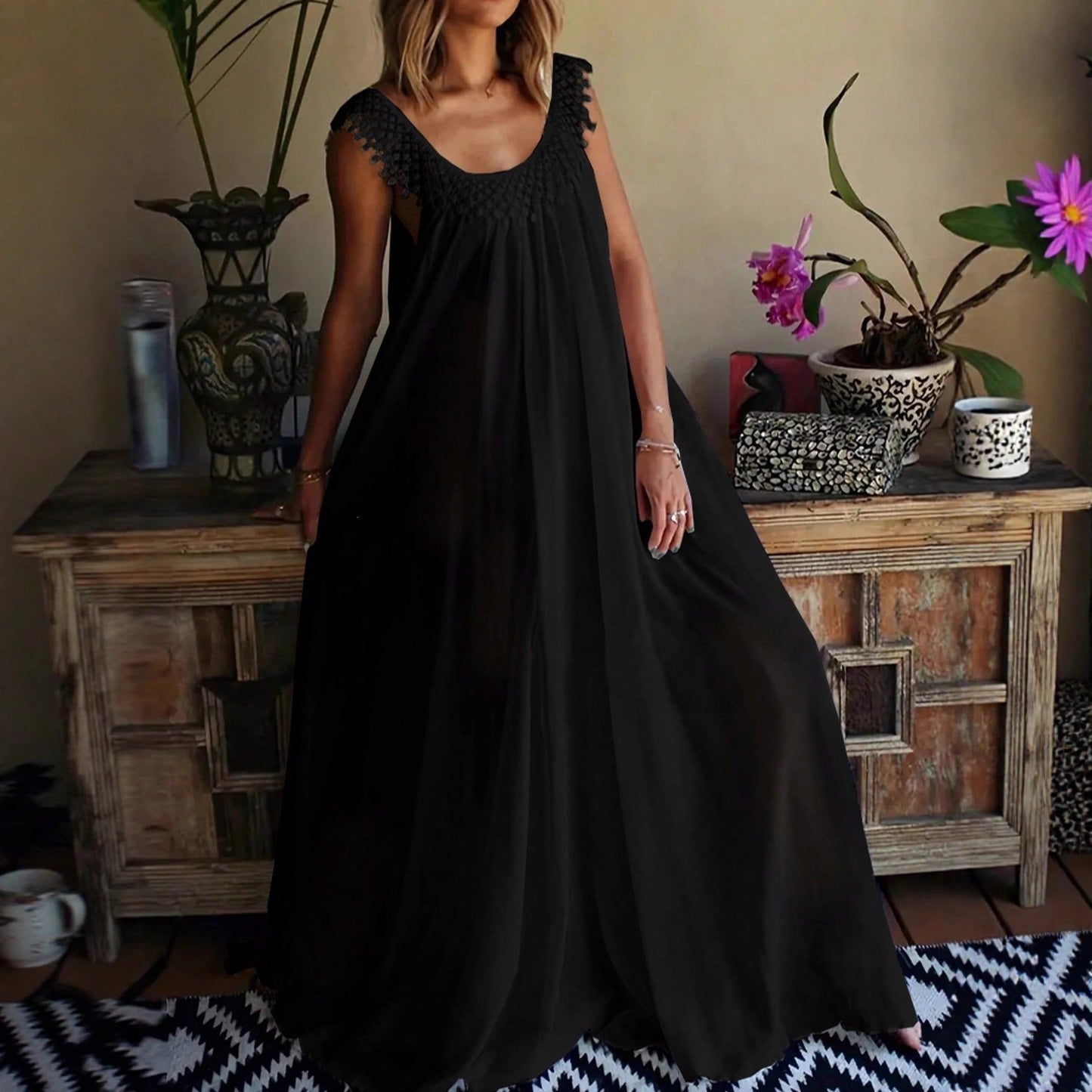 Graceful Women's Long High Sense Temperament Dress