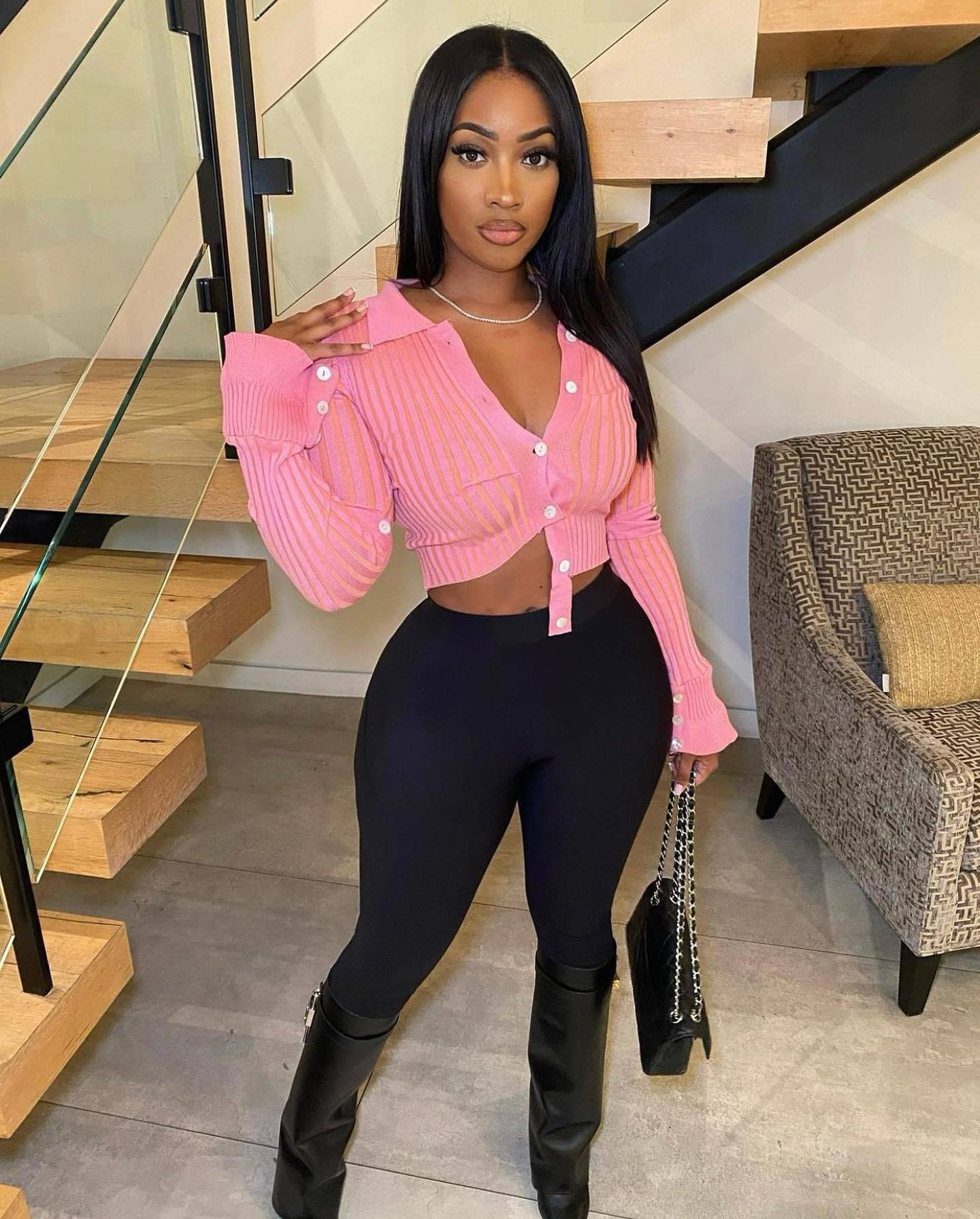 New Women's Fashion Sexy Highly Stretch Women's Sweater