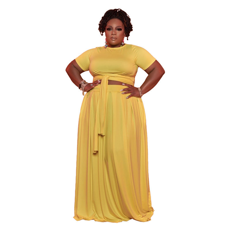 Women's Solid Color Fashion Casual Set Two-piece Suits