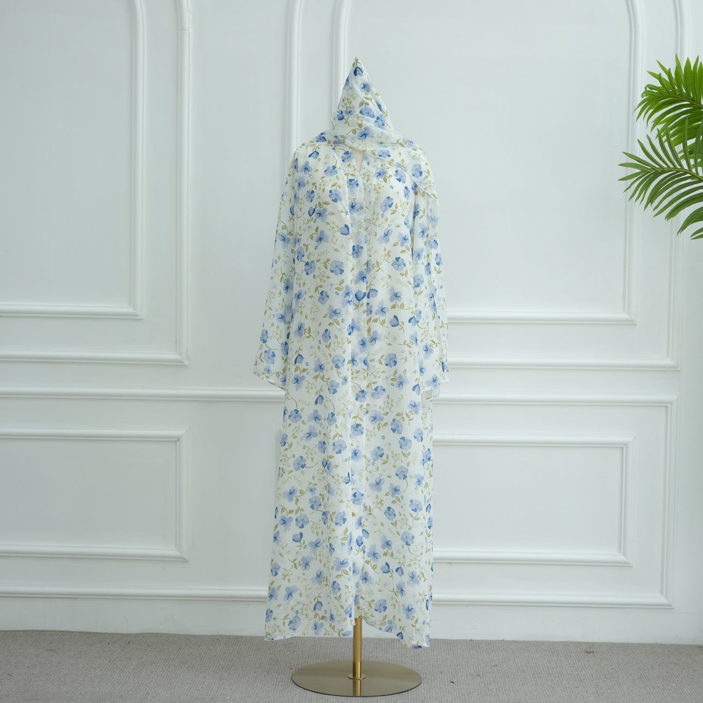Durable Pure Beautiful Printed Design Chiffon Dresses