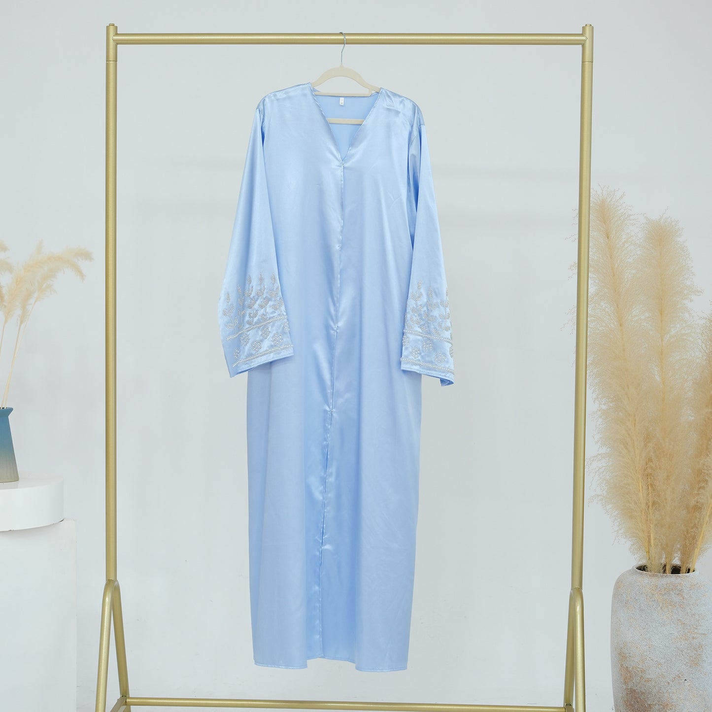 Daily Solid Color Handmade Beading Dress Dresses