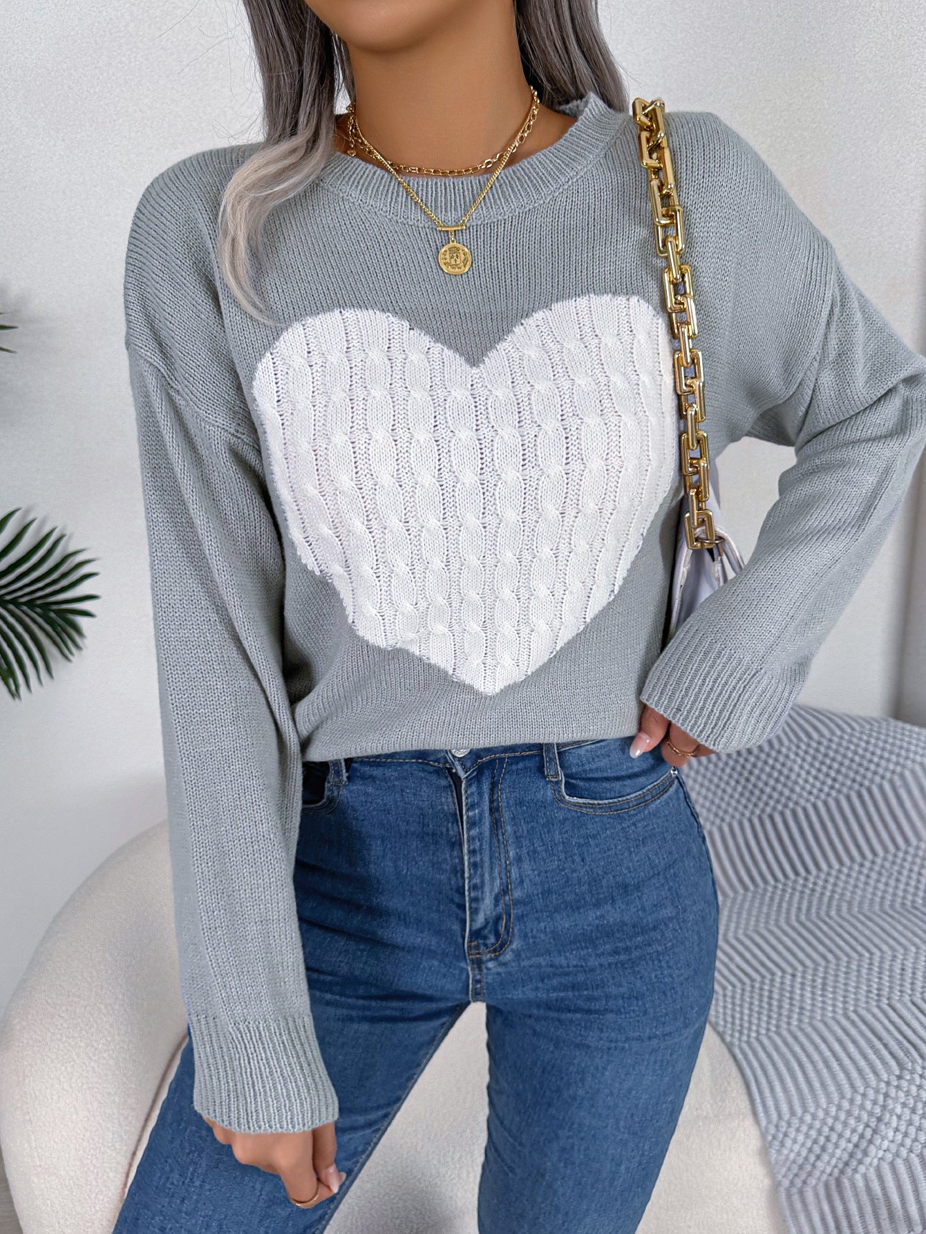 Women's Love Long Sleeve Pullover For Valentine's Sweater