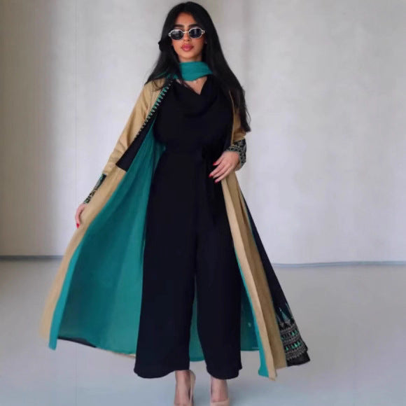 Designer Model Temperament Leisure Fashion Mid-length Coats