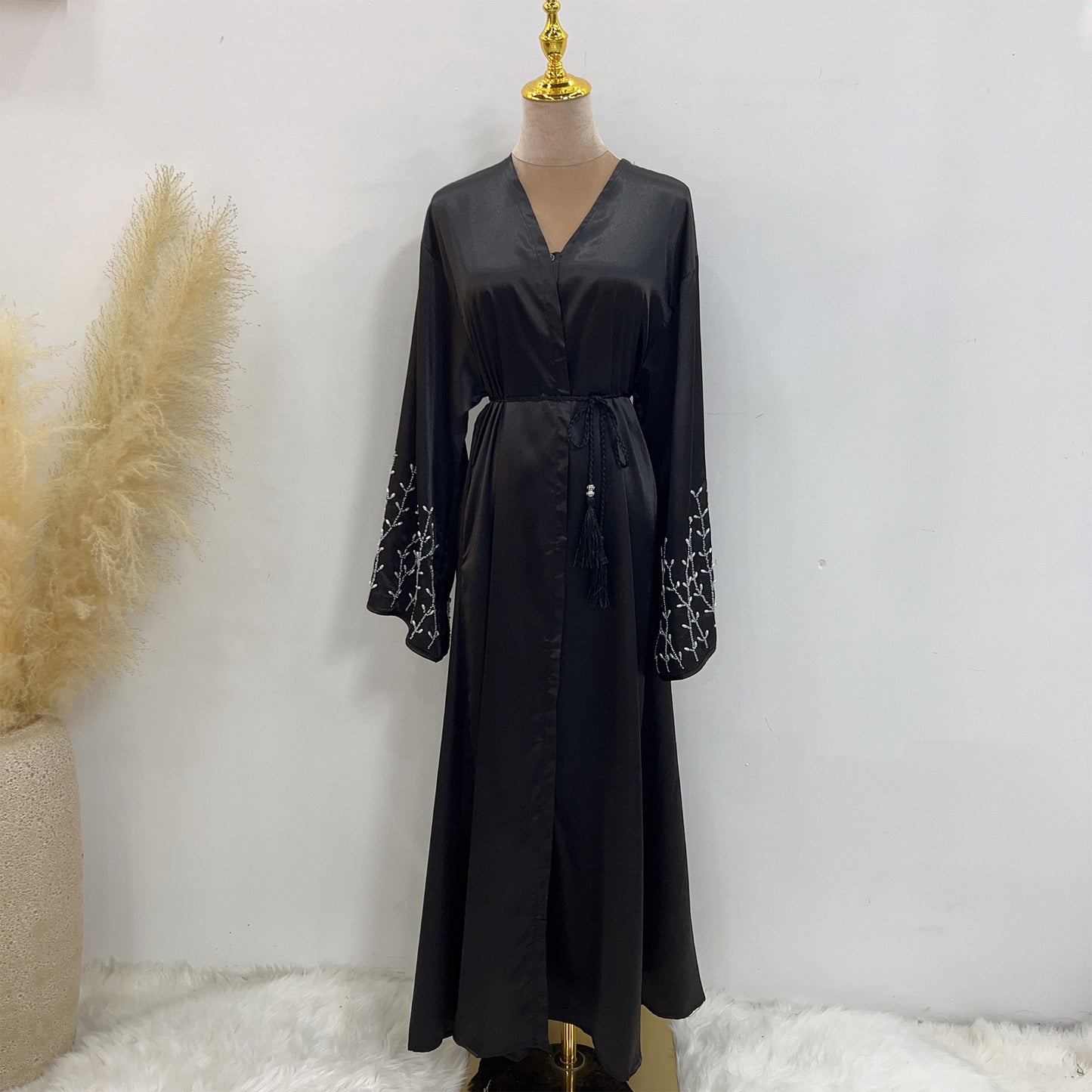 Party Daily Solid Color Handmade Beading Dresses