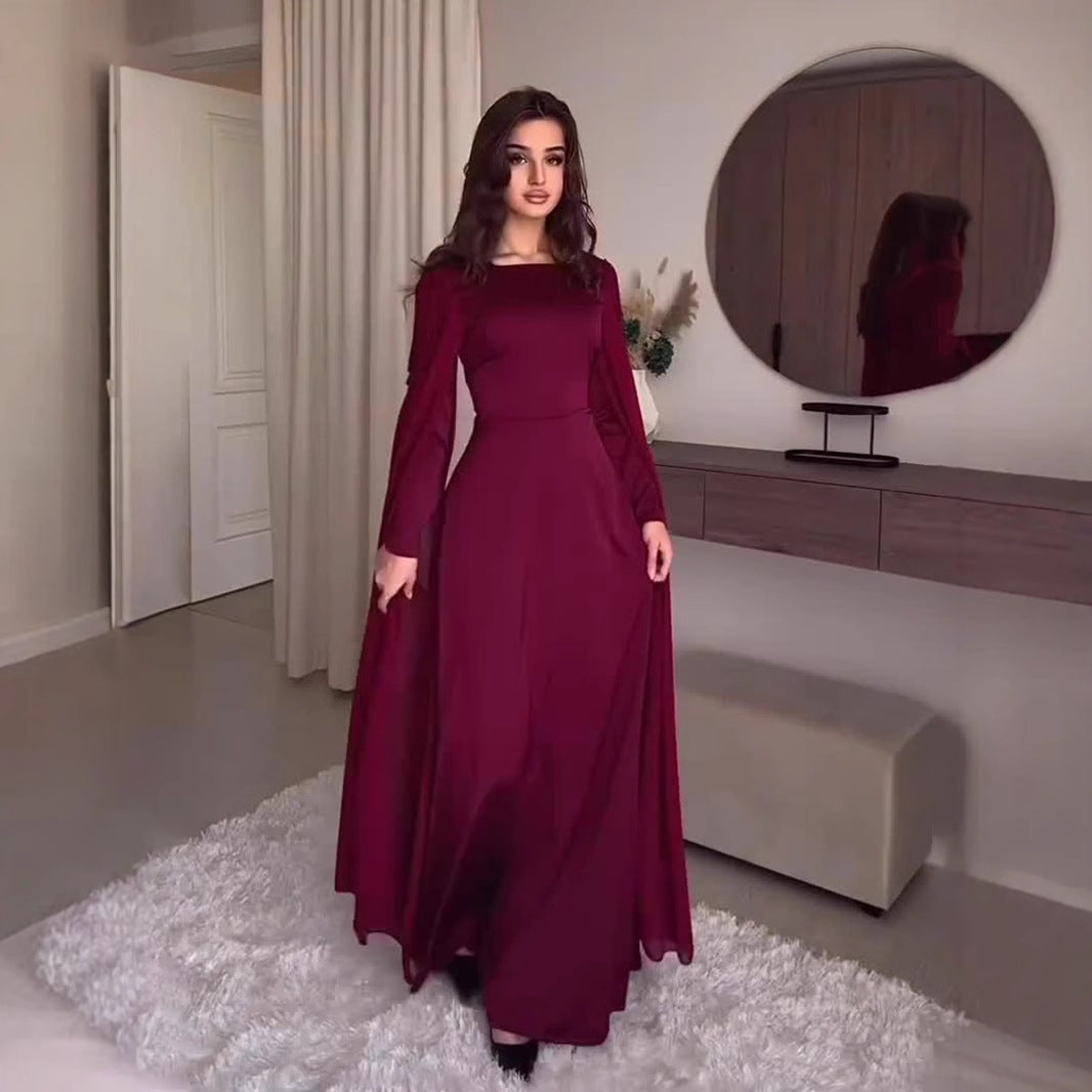 Autumn Stylish Temperament Long Sleeves Design Dresses