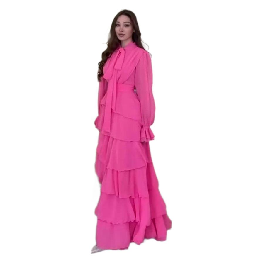 Stitching Palace Style Chiffon Design Sense Half Dresses