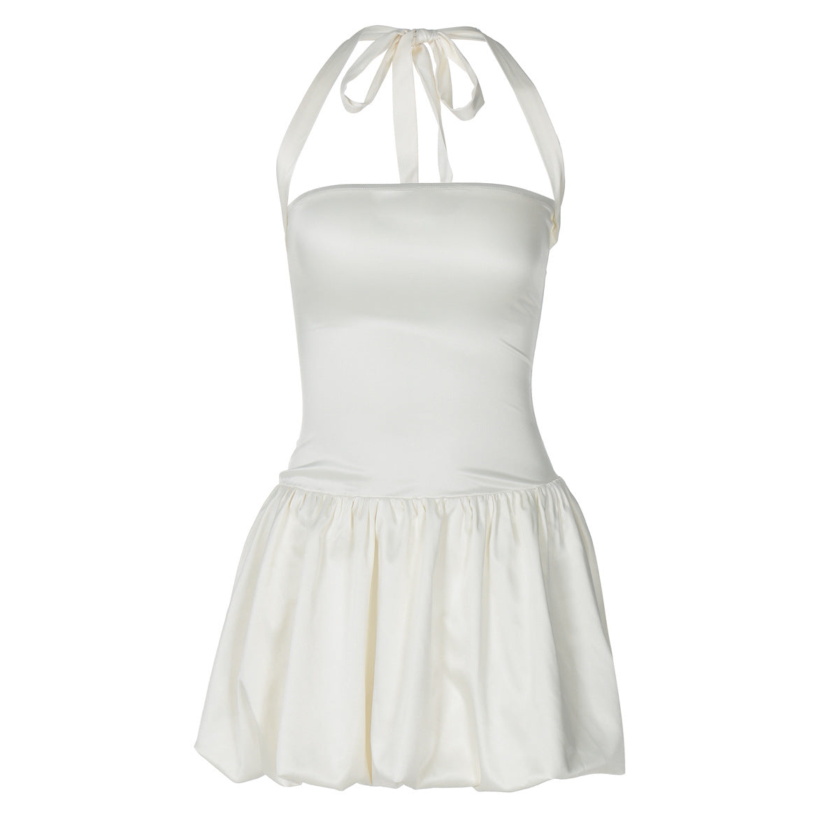 Autumn Sexy Bud Solid Color Close-fitting Dresses