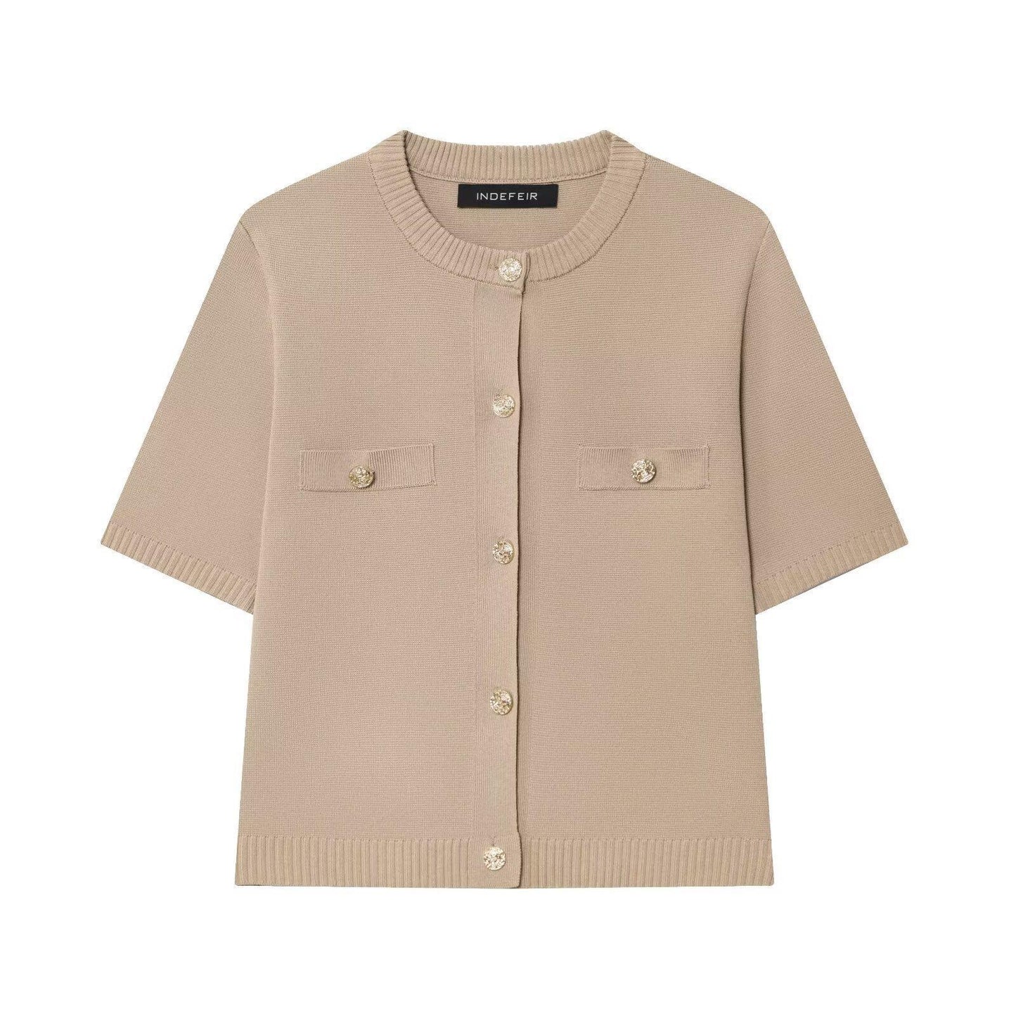 Women's Sleeve Knit Shirt Fashion Autumn Yellow Sweaters