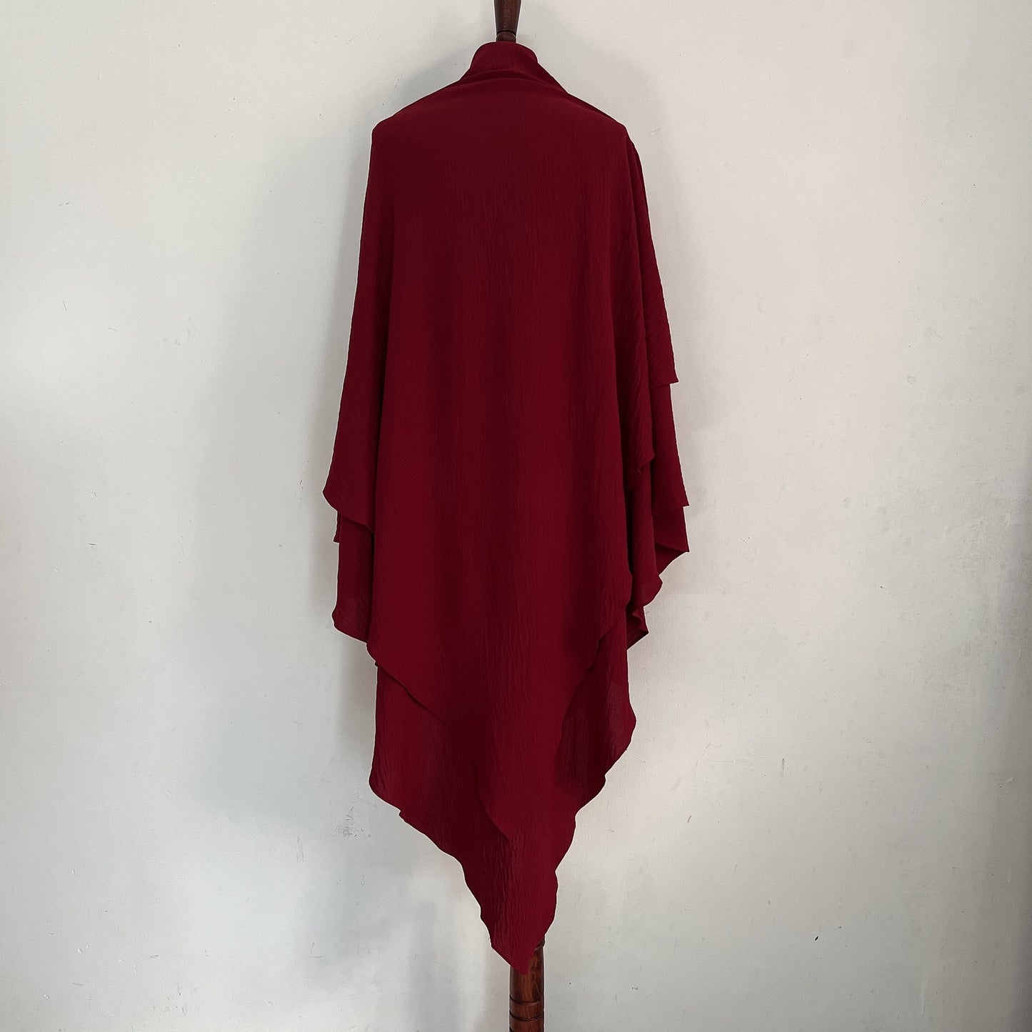 Classic Wave Pattern Shawl Scarf Splicing Dress
