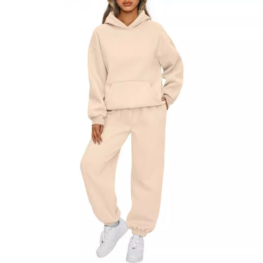 Versatile Elegant Women's Version Hooded Sport Fashion Casual Suit