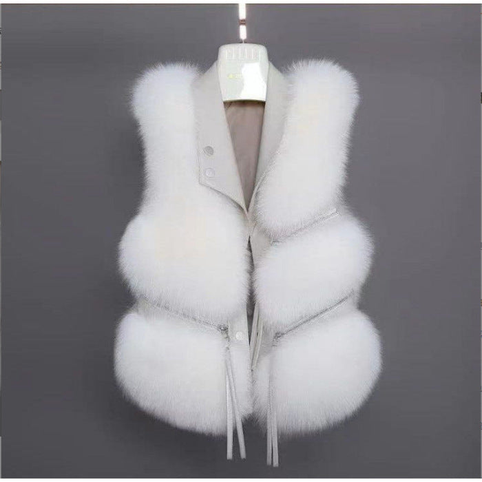 Women's Unique Trendy Faux Fox Fur Coats
