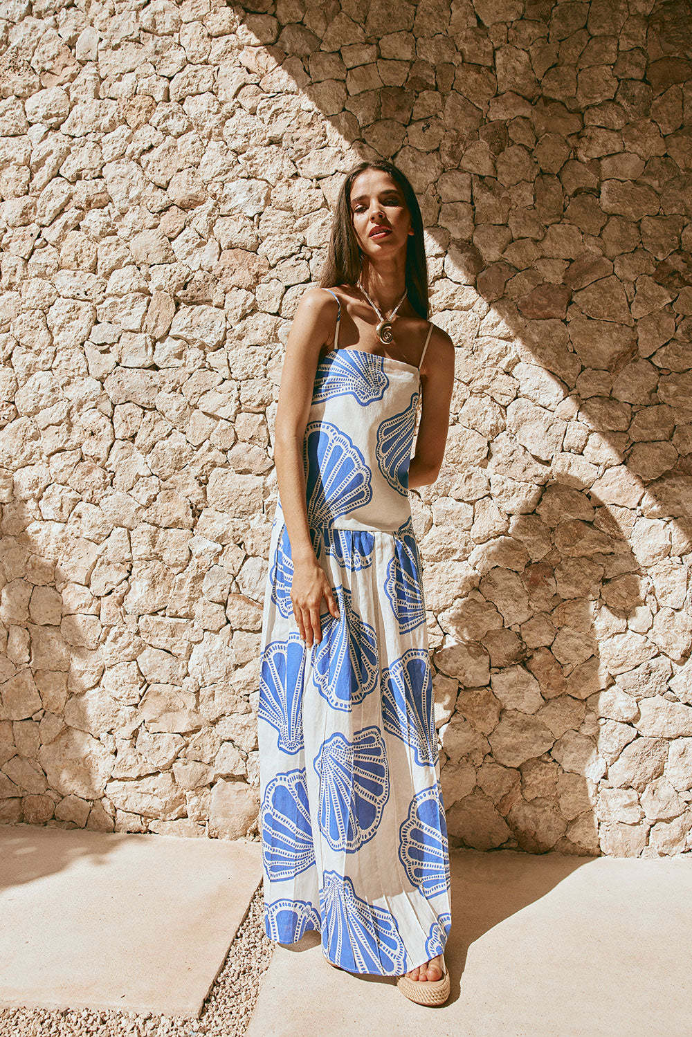 Fashion Loose Linen Sleeveless Tube Vacation Dress
