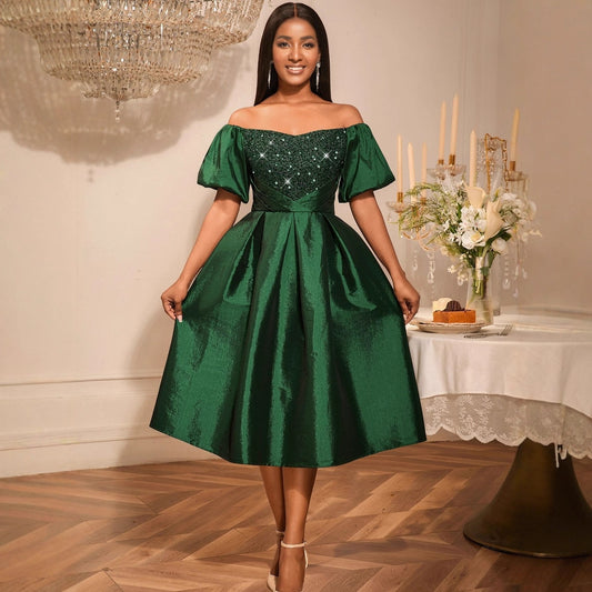 Women's Vintage Sexy Dress Fashion Elegant Sequined Dresses