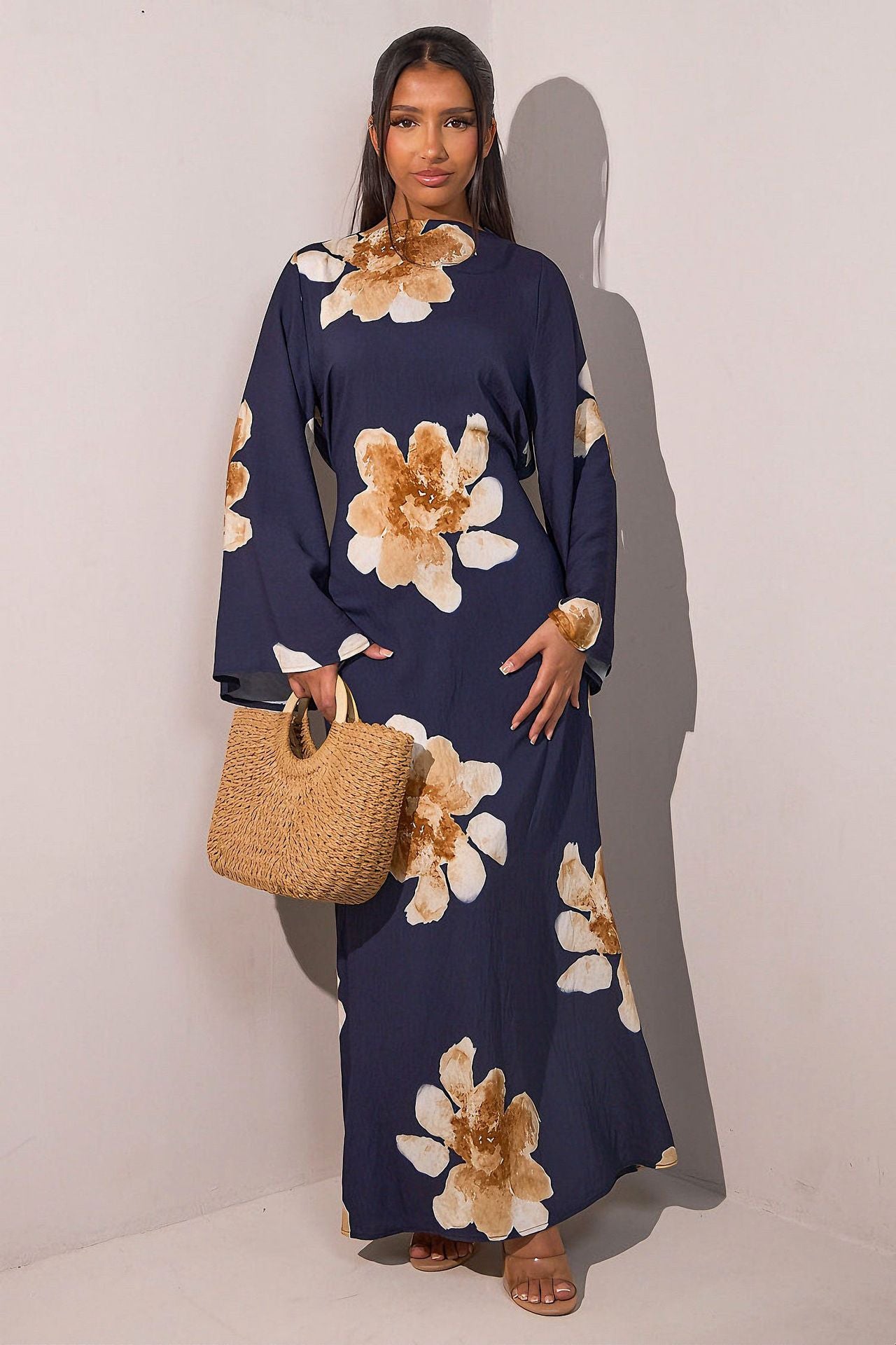 Pure Beautiful Printed Dress Waist Ankle Dresses