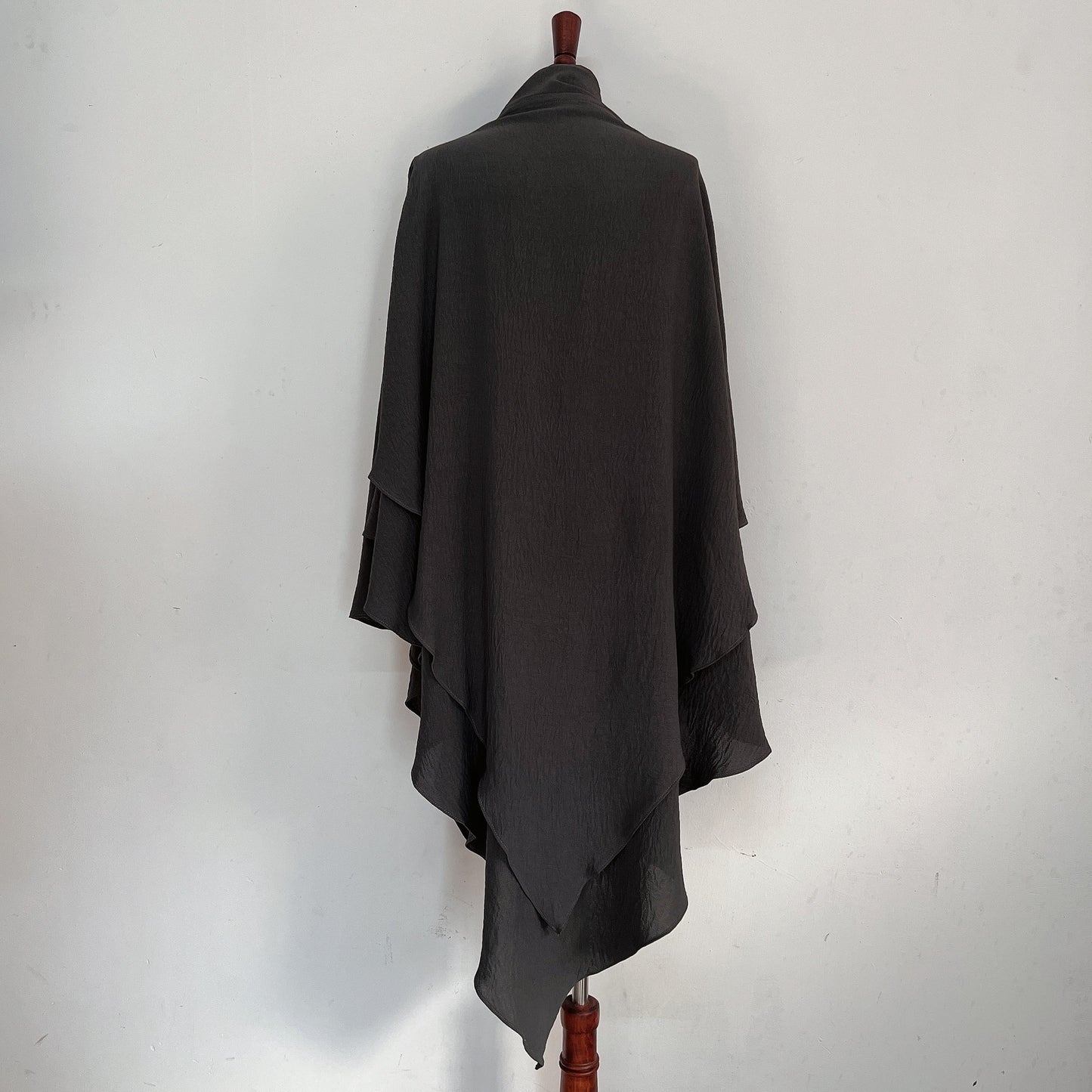 Classic Wave Pattern Shawl Scarf Splicing Dress