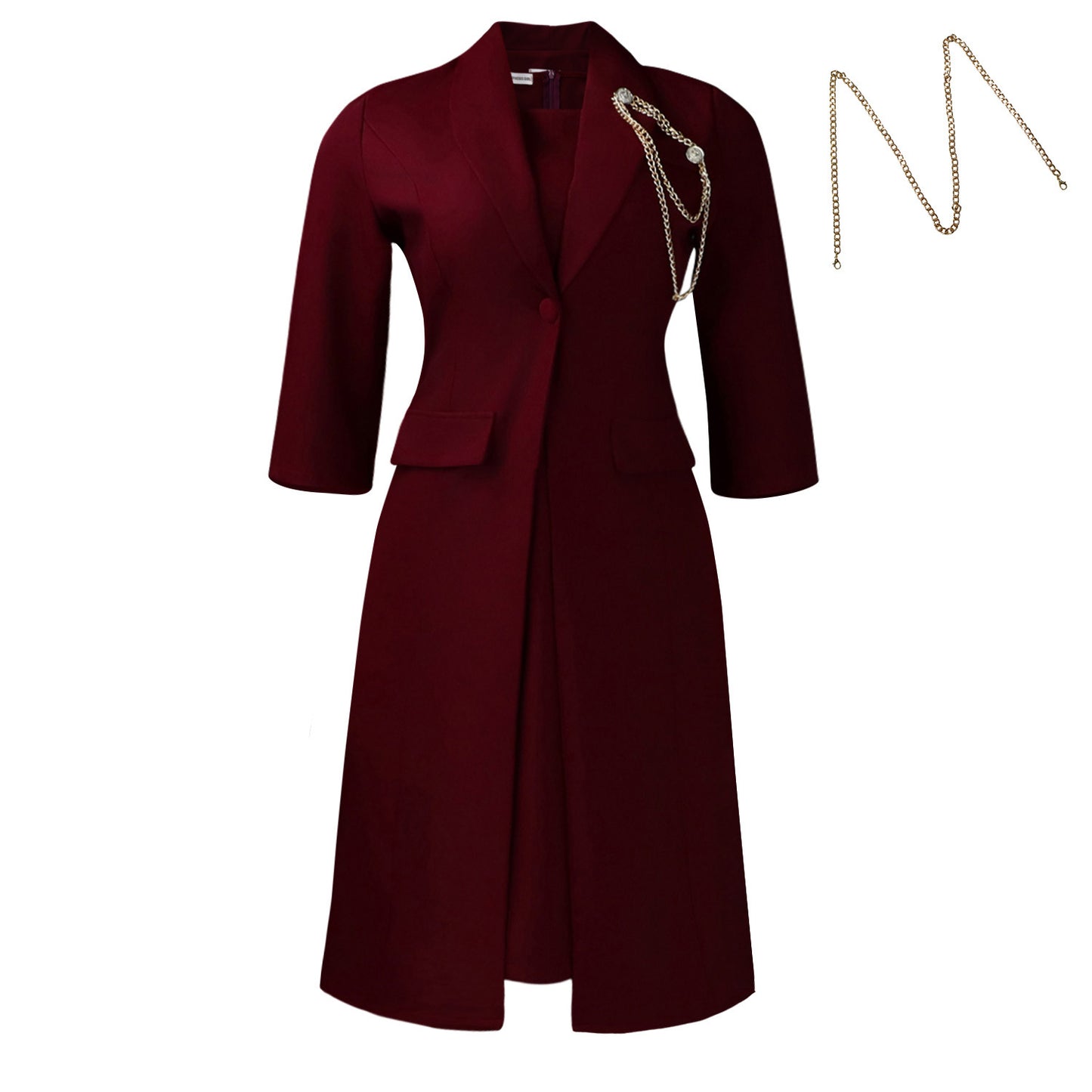 Women's Elegant Stretch Slim Solid Color Suspender Fashion Casual Suit