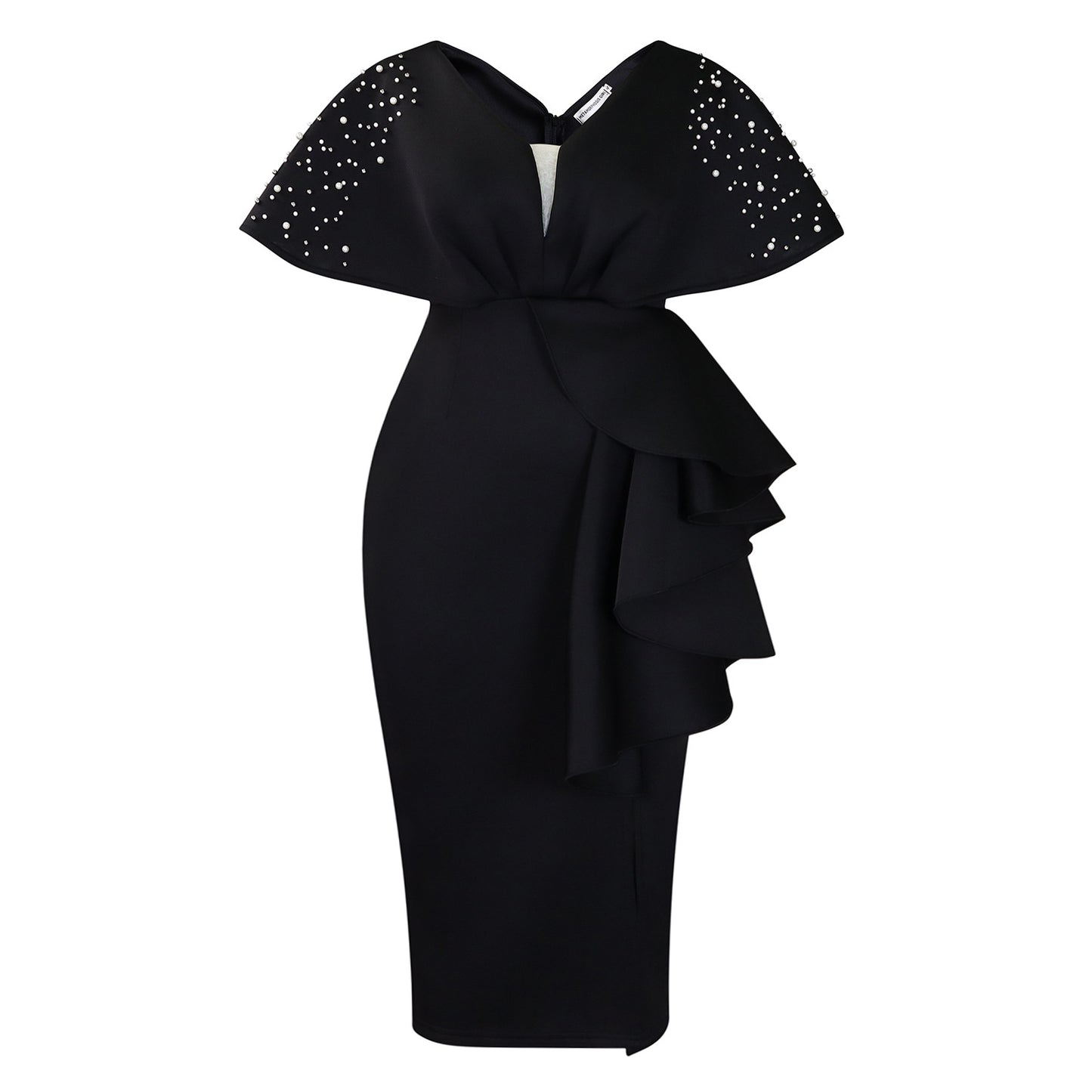 Sexy Ruffled Bifurcated Rivet Beads Party Dresses