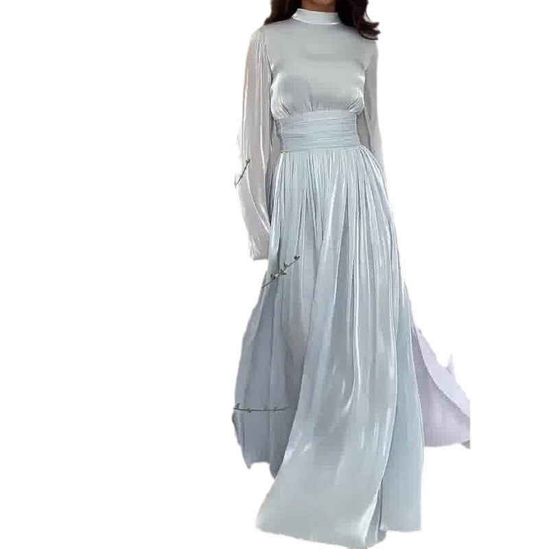 Autumn Round Neck French Entry Lux Dresses