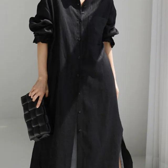 Women's Solid Color Long-sleeved Casual Loose Irregular Cardigans