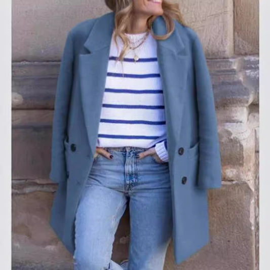 Women's Woolen Heavy Woollen Cloth For Overcoat Coats