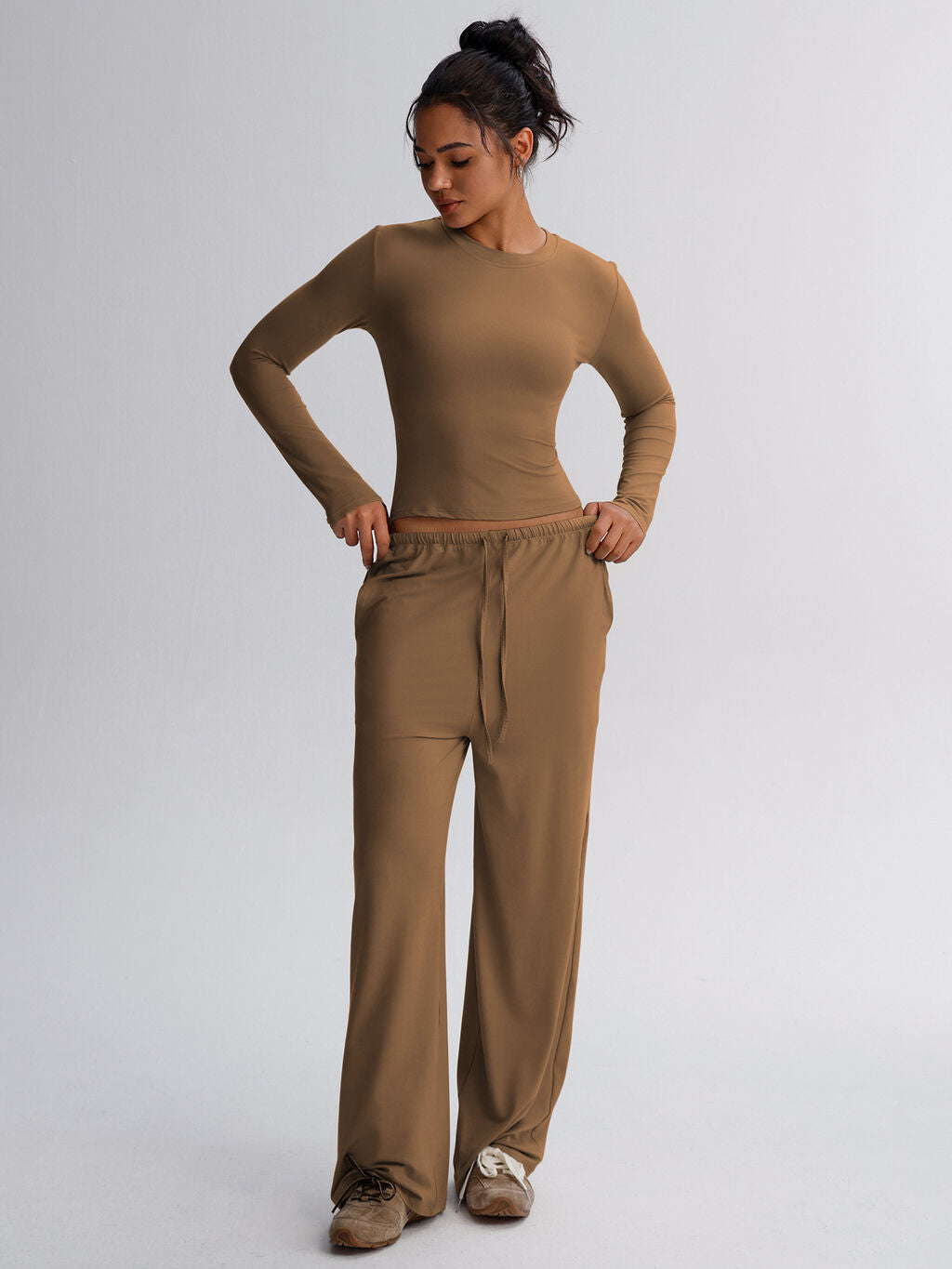 Women's Hip Hop Jazz Dance Loose Simple Solid Fashion Casual Suit