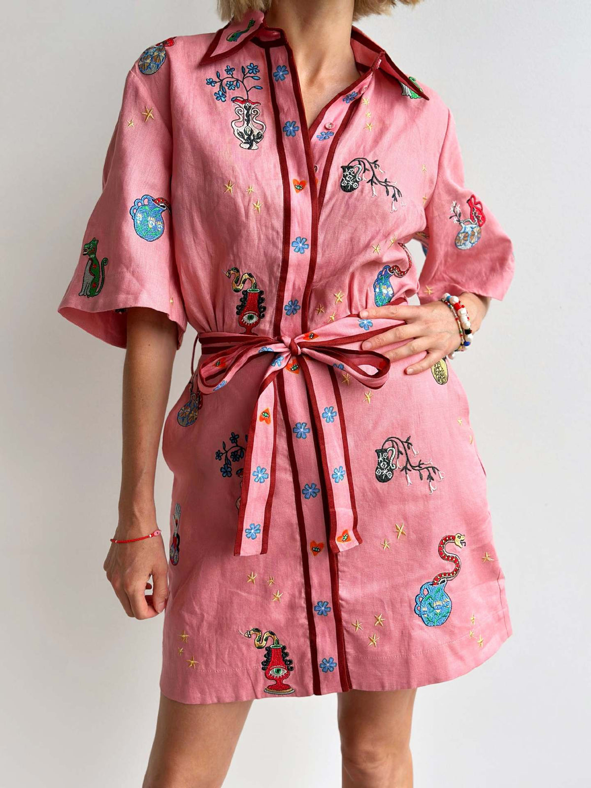 Casual Fashion Linen Shirt Temperament Wild Dress