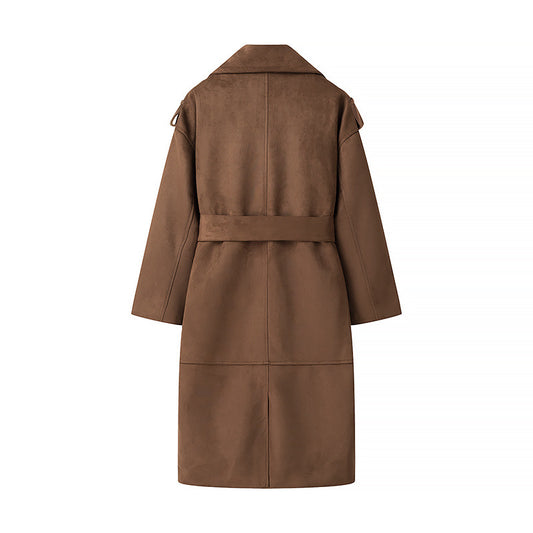 Beautiful Innovative Fashionable Suede Long-sleeved Spring Coats