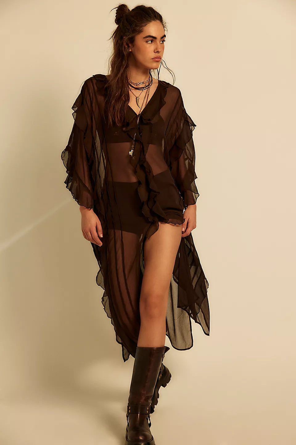 Women's Sweet Peach Summer Vacation Style Irregular Blouses