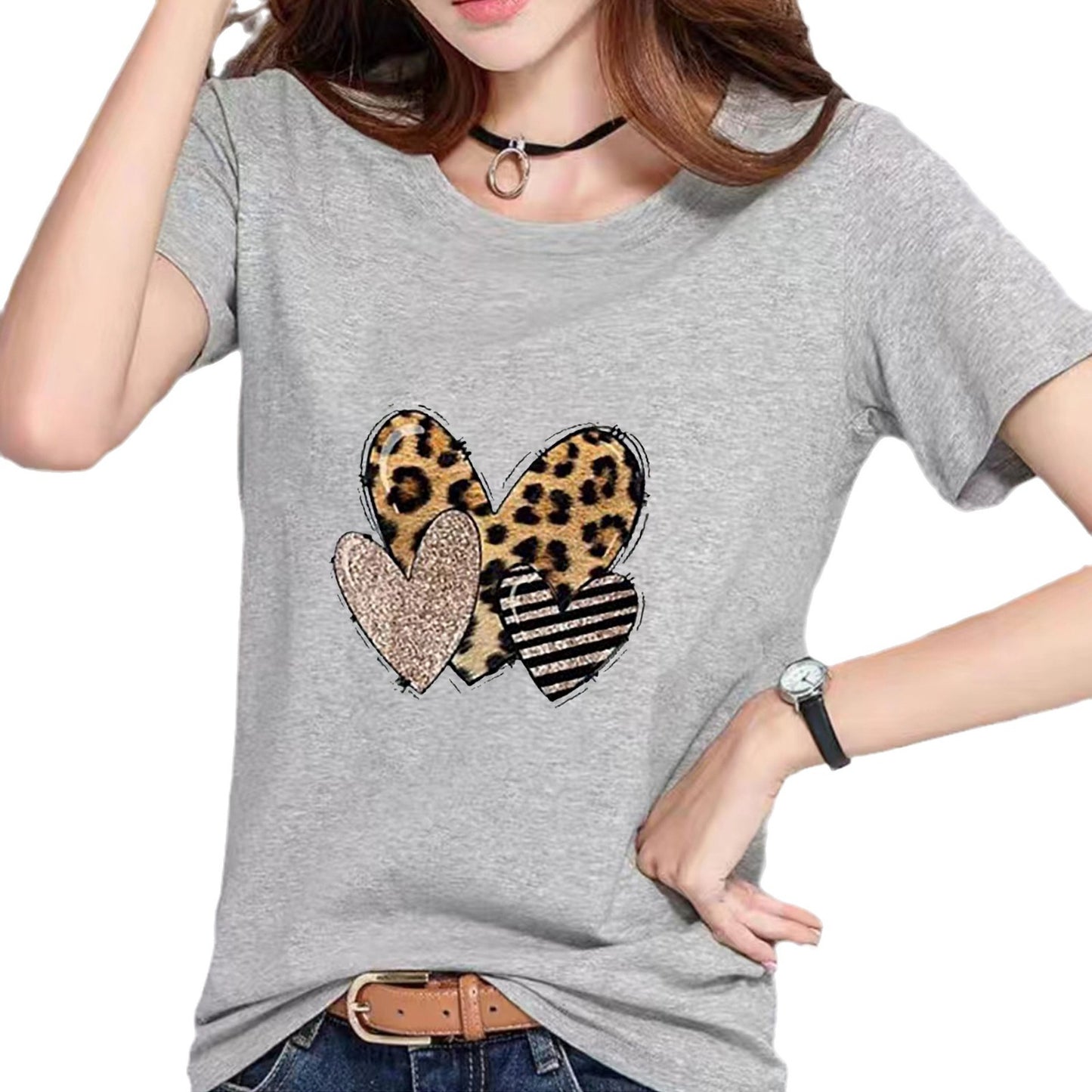 Women's & Men's & Summer T-shirt Neutral Loose Casual Blouses