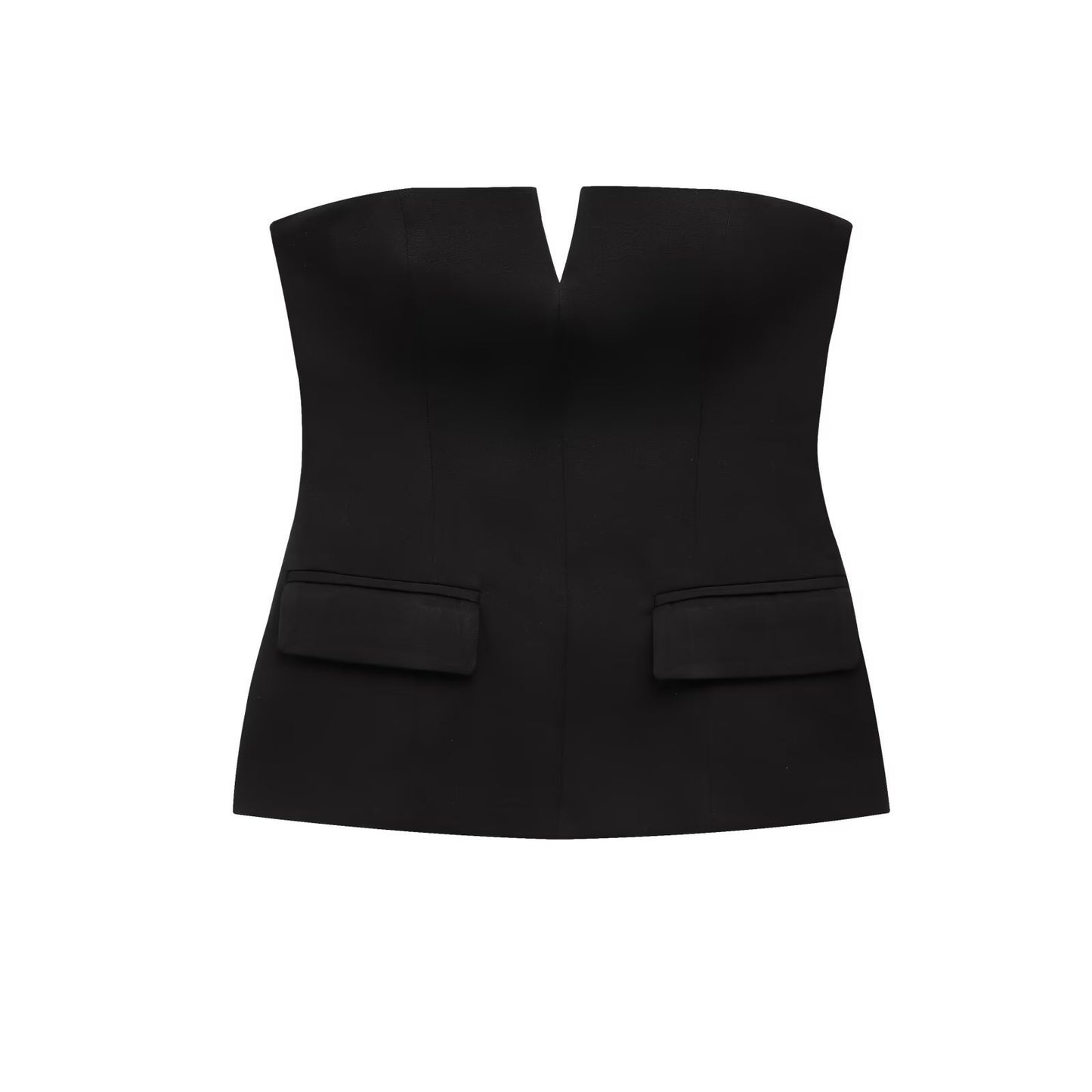 Women's Fashion Strapless Bandeau Spring Sexy Slim Tops