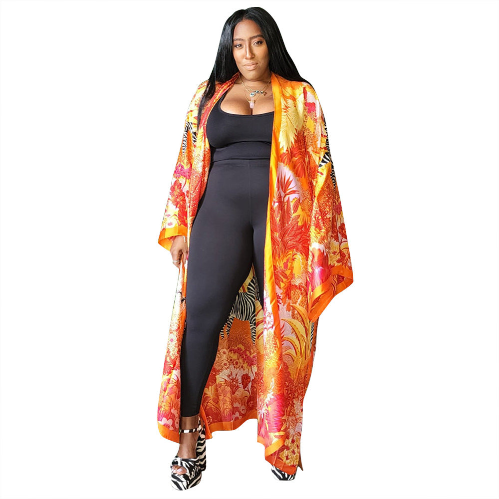 Women's Artificial Silk Fashion Casual Trench Coats