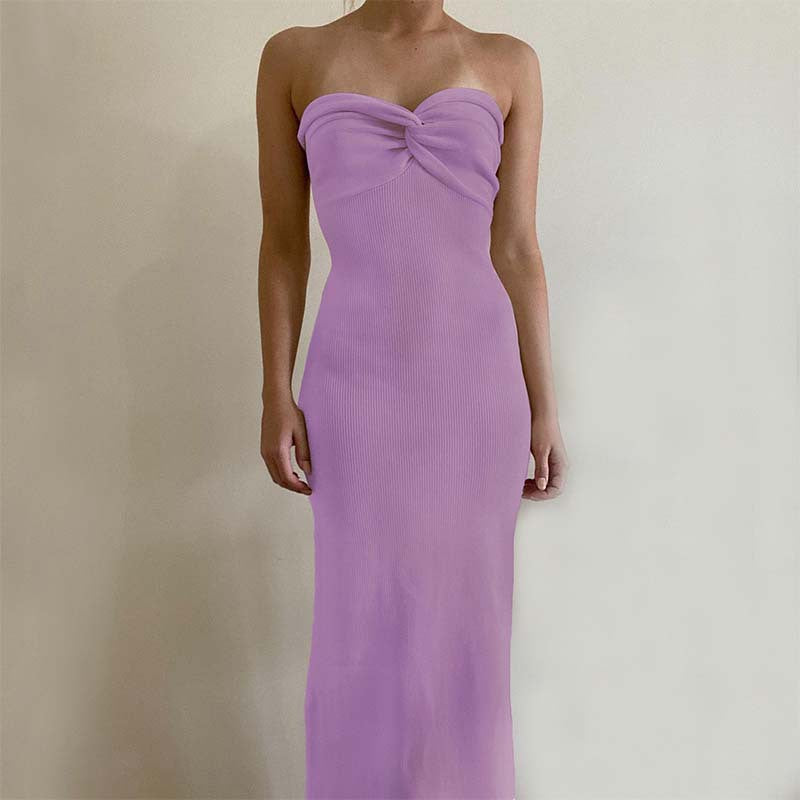 Hot Knitted Twist Fashion Sexy Wool Dresses