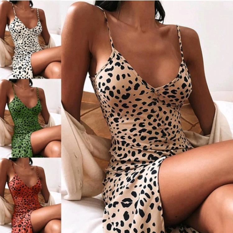 Women's Leopard Print Printed Sexy Suspender Clothing