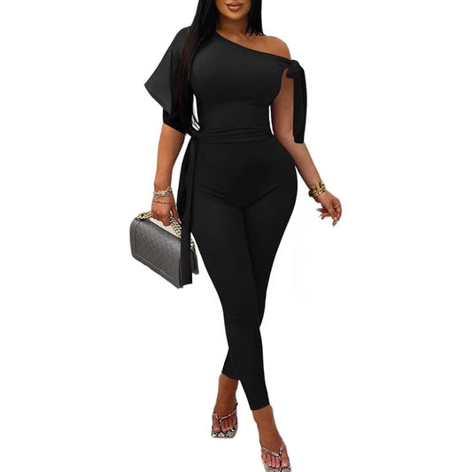 Women's Classy Graceful Solid Color Fashion Jumpsuits